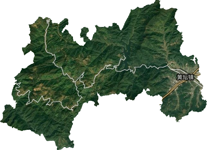 黄坛镇卫星图