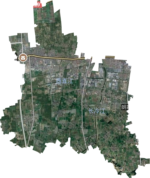 朗霞街道卫星图