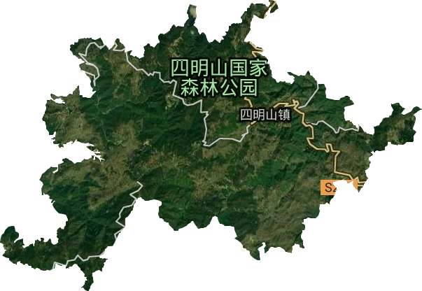 四明山镇卫星图
