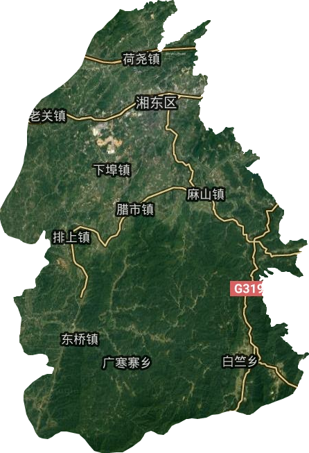 湘东区卫星图