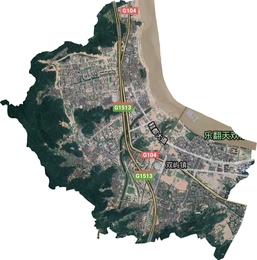 双屿街道卫星图