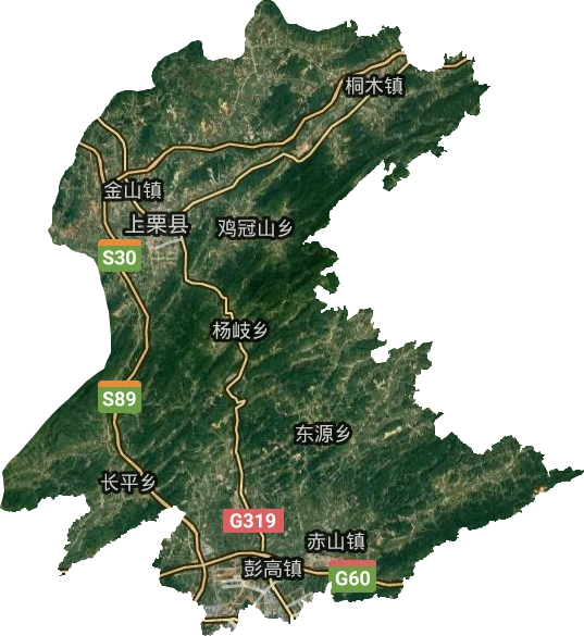 上栗县卫星图