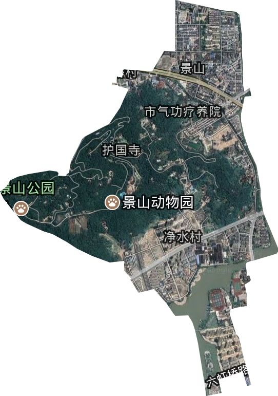 景山街道卫星图