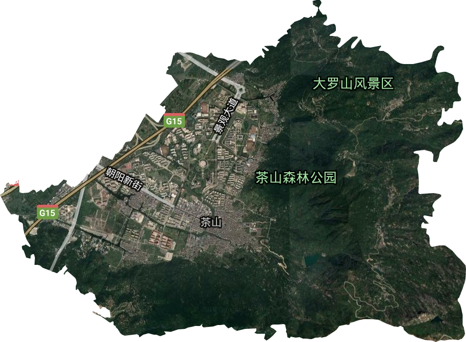 茶山街道卫星图