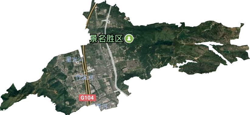 仙岩街道卫星图