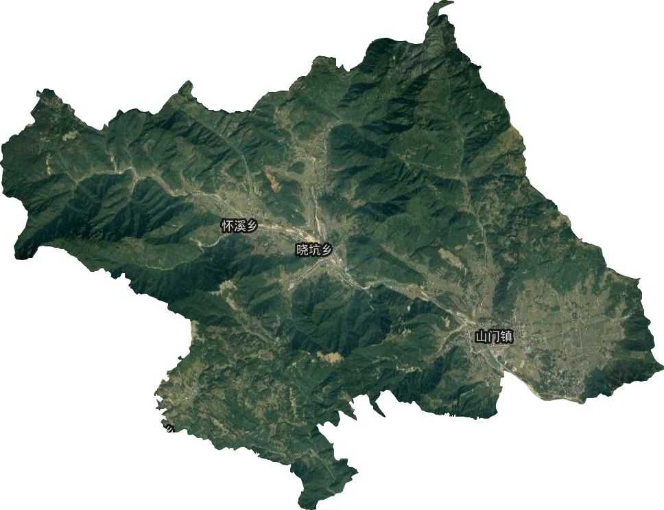 山门镇卫星图