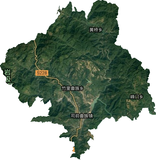 司前畲族镇卫星图