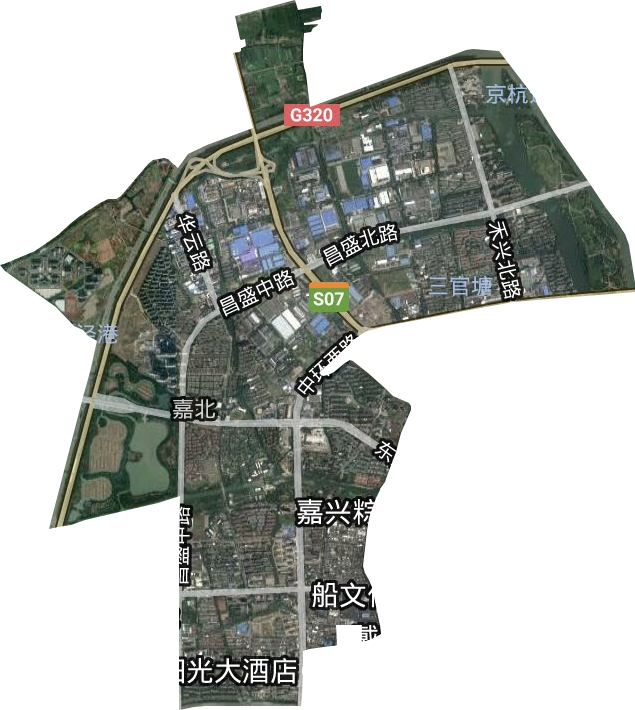 嘉北街道卫星图