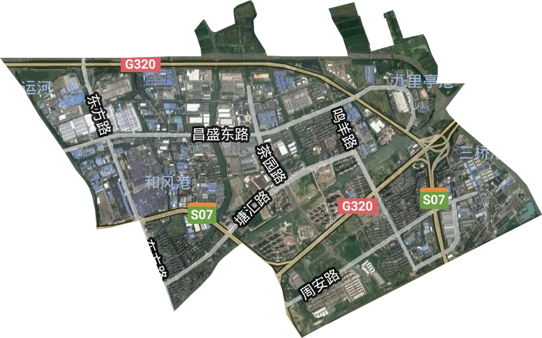 塘汇街道卫星图