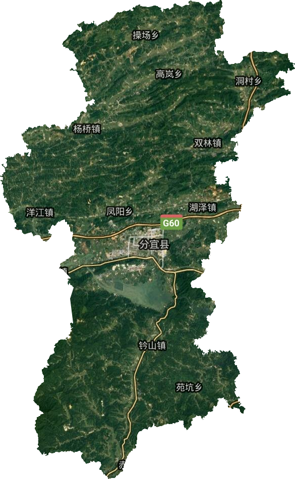 分宜县卫星图