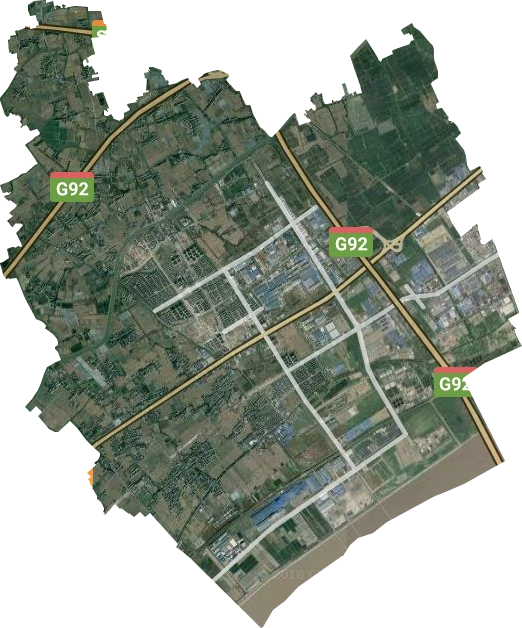 西塘桥街道卫星图