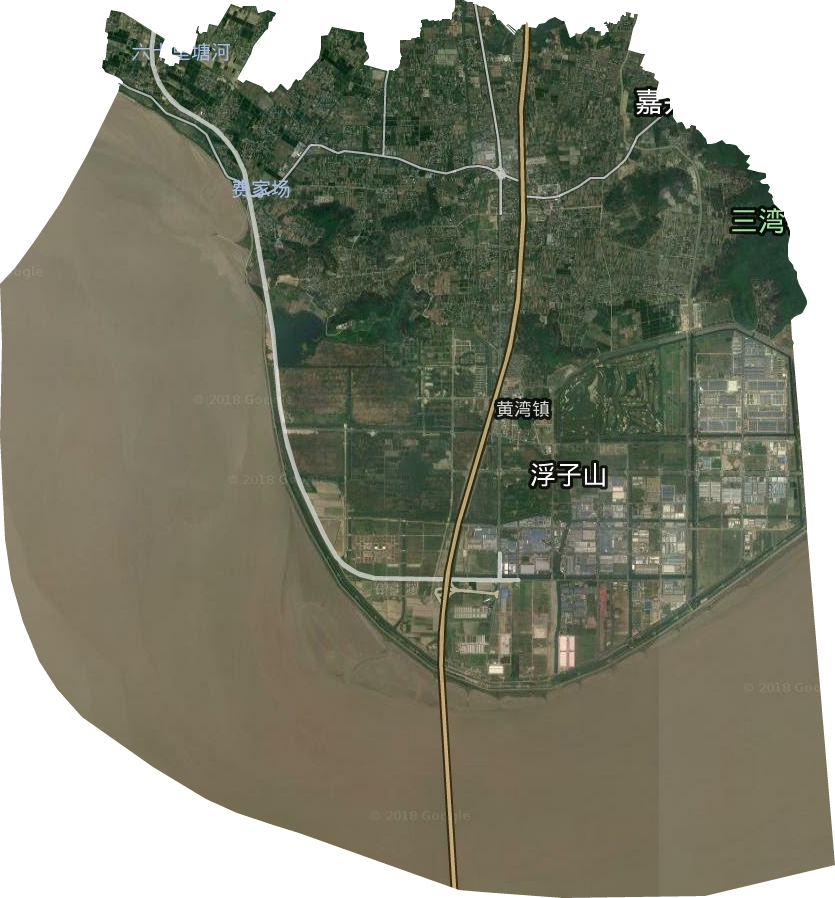 黄湾镇卫星图