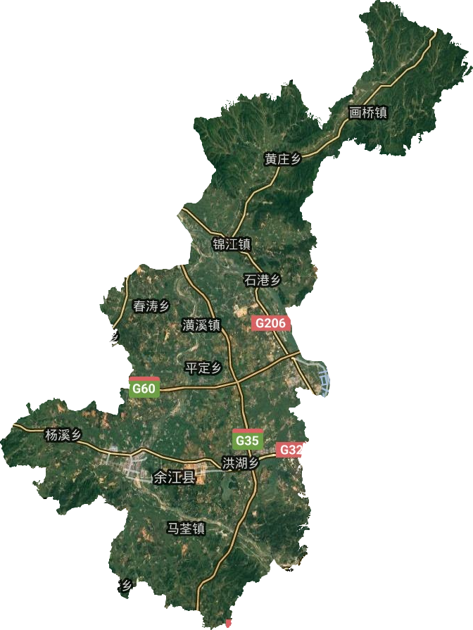余江县卫星图