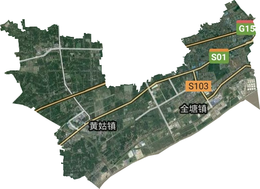 独山港镇卫星图