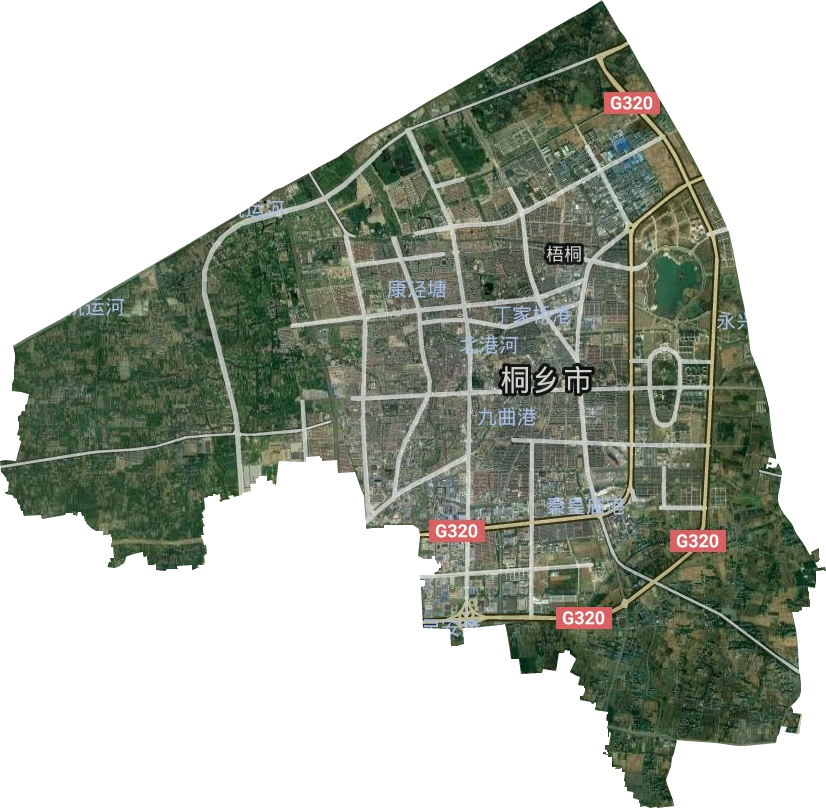 梧桐街道卫星图