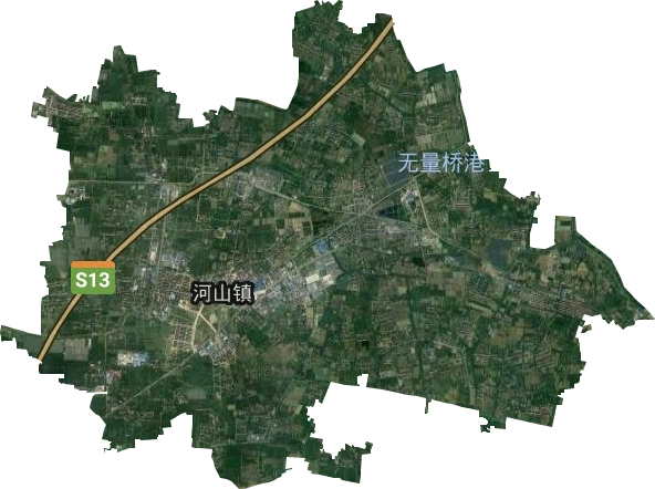 河山镇卫星图