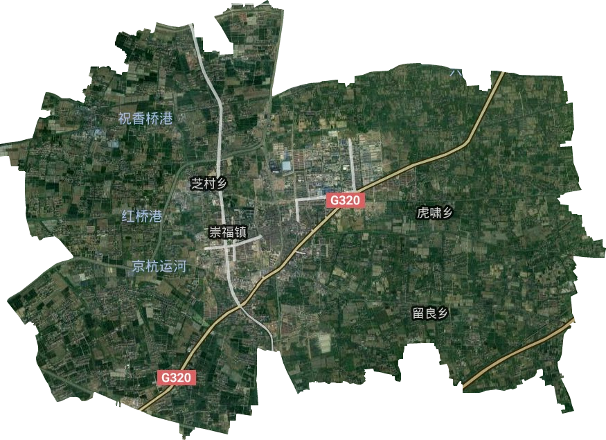 崇福镇卫星图