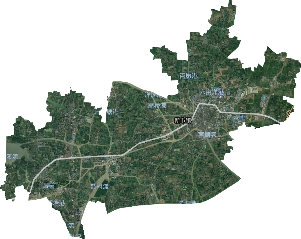 新市镇卫星图