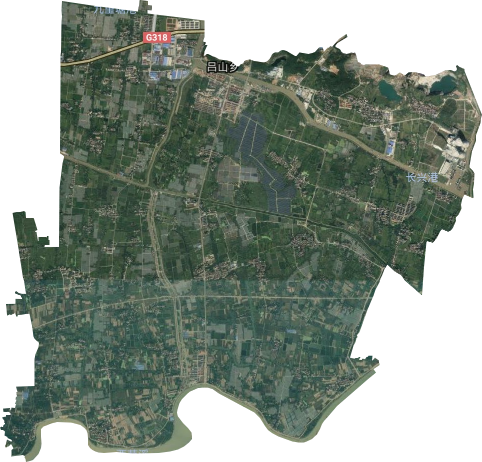 吕山乡卫星图