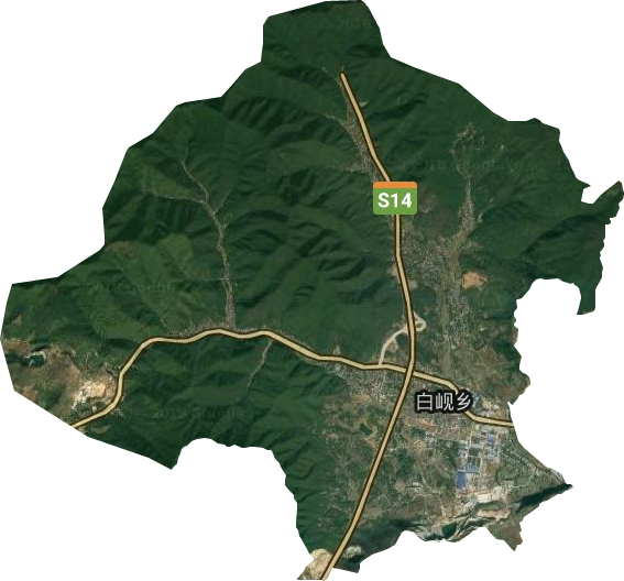 白岘乡卫星图