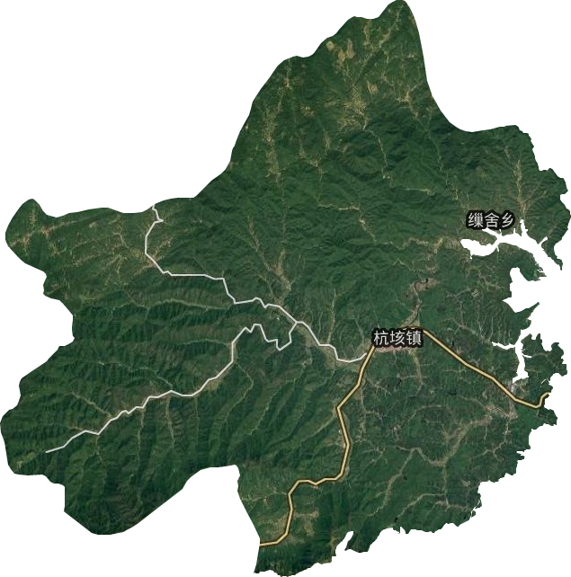 杭垓镇卫星图