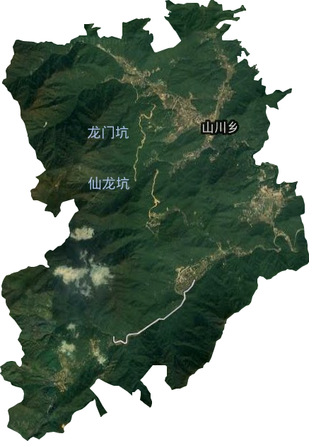 山川乡卫星图
