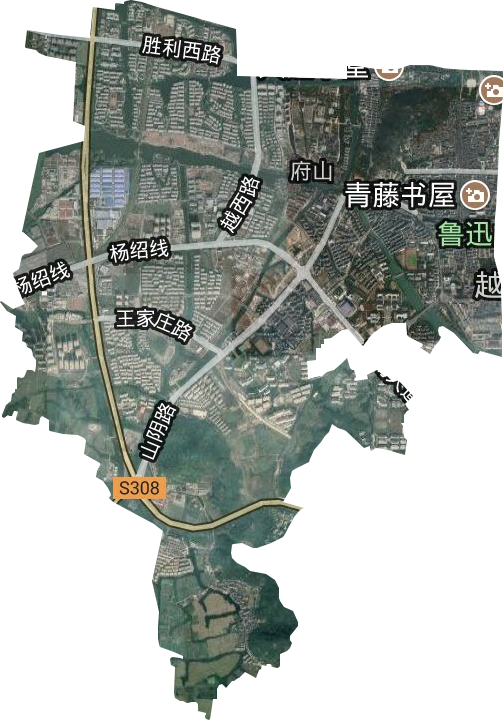 府山街道卫星图