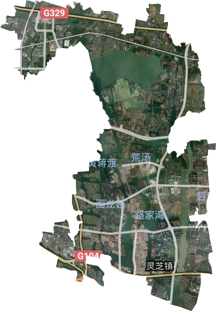 灵芝镇卫星图