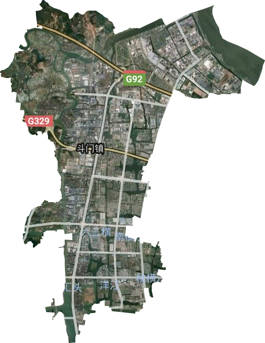 斗门镇卫星图