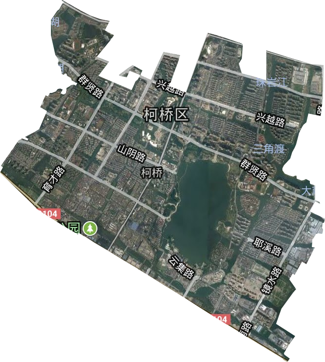 柯桥街道卫星图