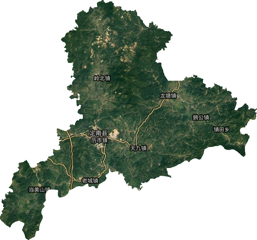 定南县卫星图