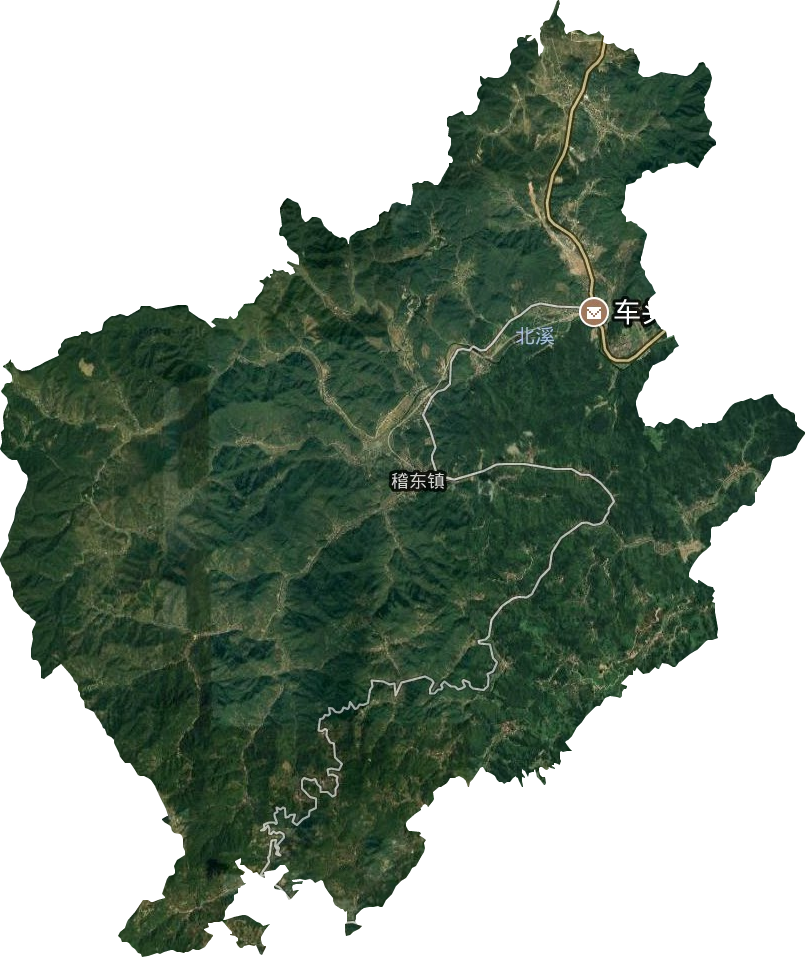 稽东镇卫星图