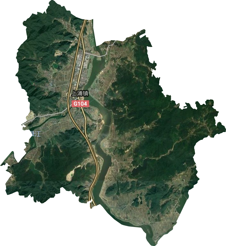上浦镇卫星图