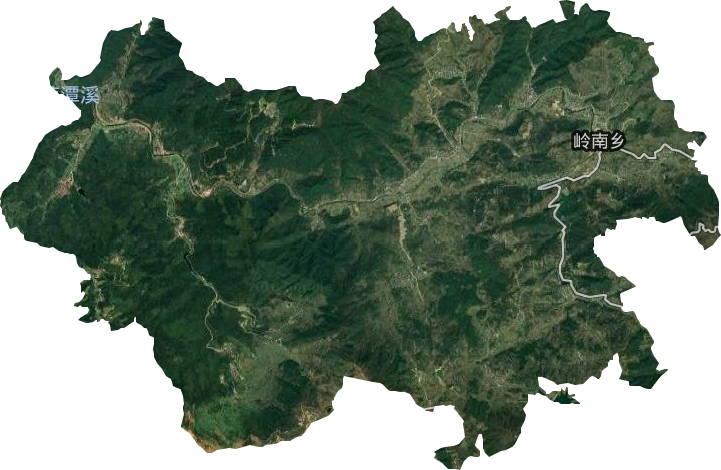 岭南乡卫星图