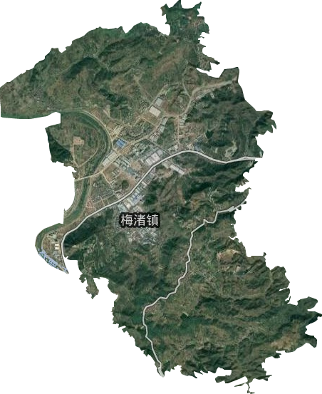 梅渚镇卫星图