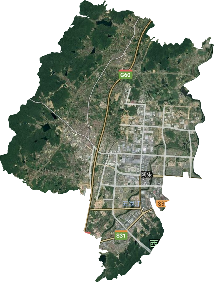 陶朱街道卫星图