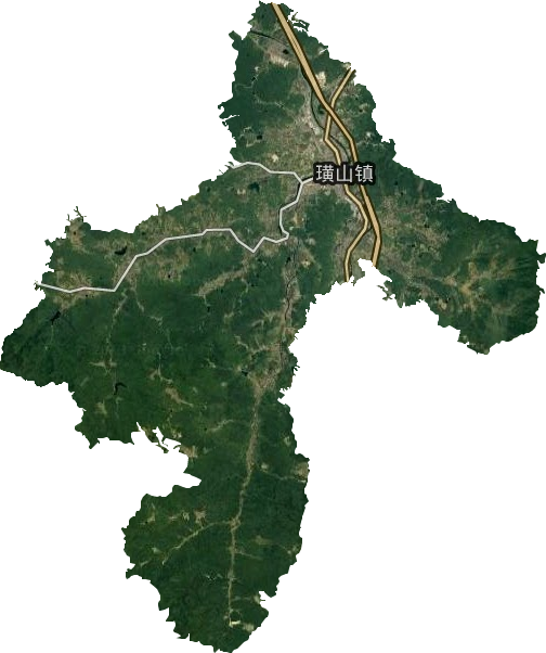 璜山镇卫星图