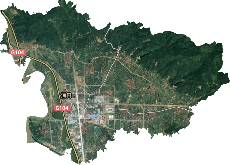 浦口街道卫星图