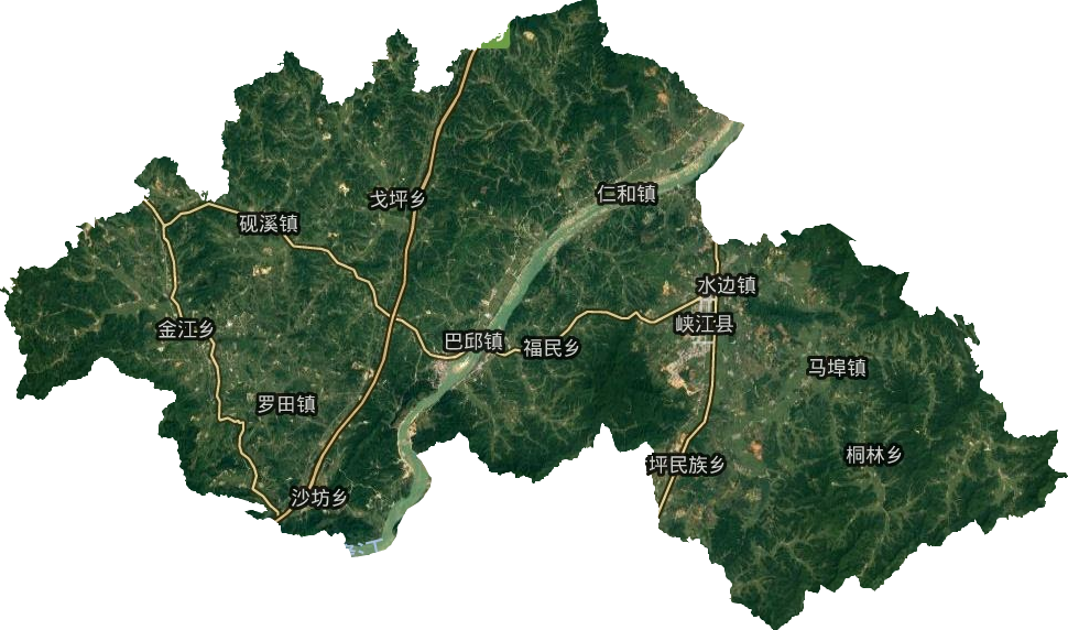 峡江县卫星图