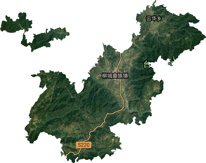 柳城畲族镇卫星图