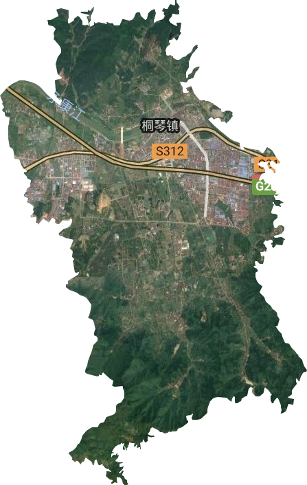 桐琴镇卫星图