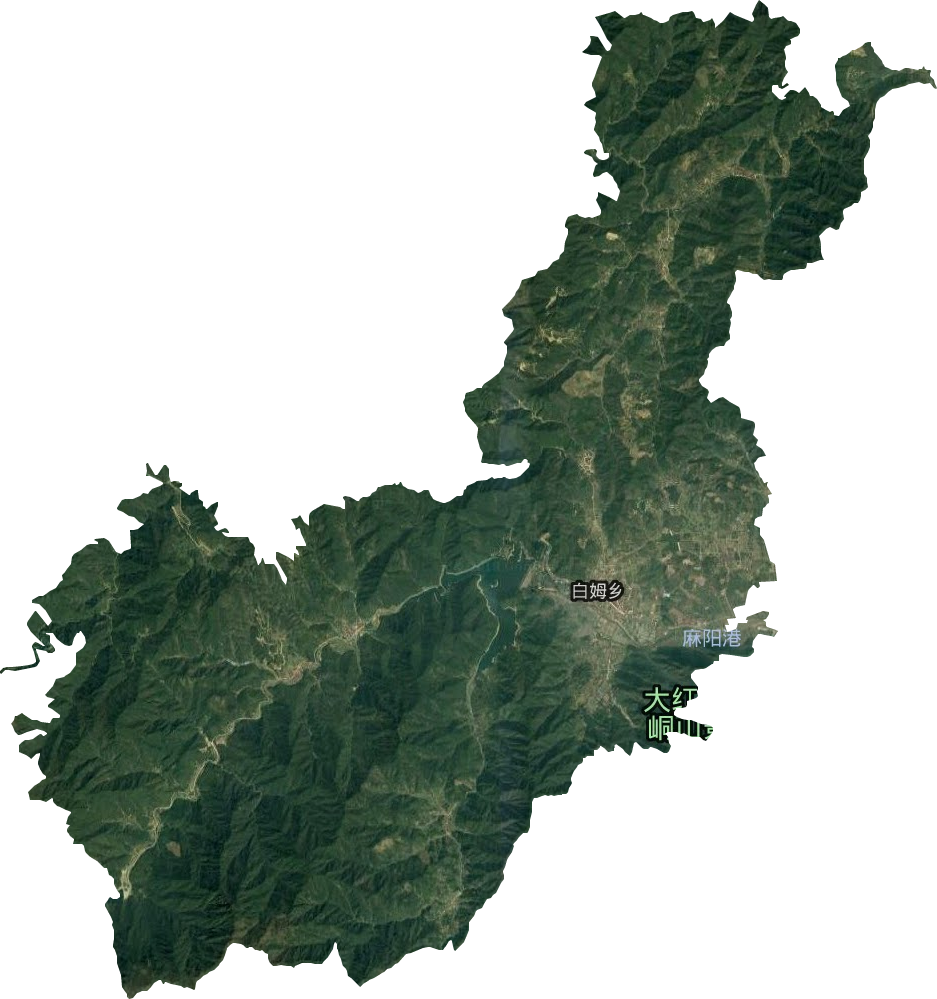 白姆乡卫星图