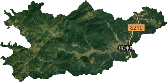 杭坪镇卫星图