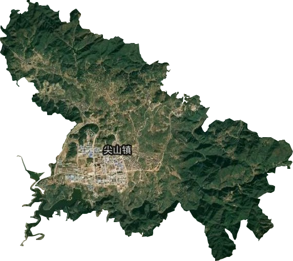 尖山镇卫星图