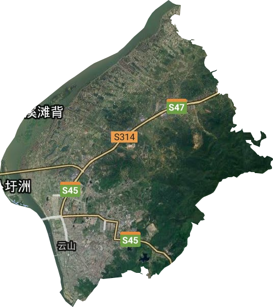 云山街道卫星图