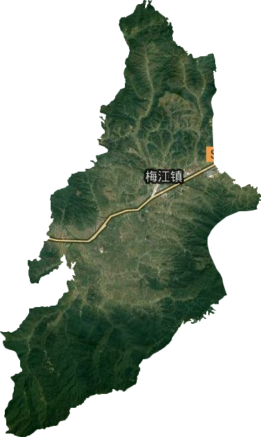 梅江镇卫星图