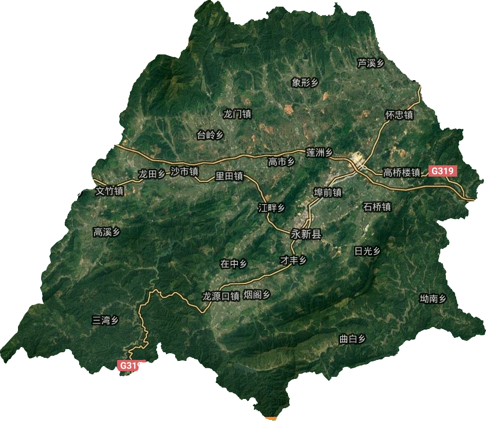 永新县卫星图