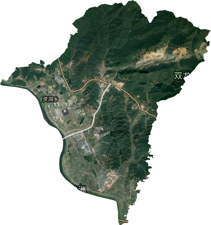 灵洞乡卫星图