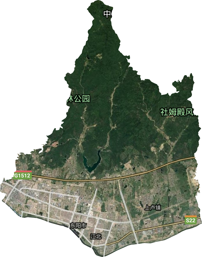 江北街道卫星图