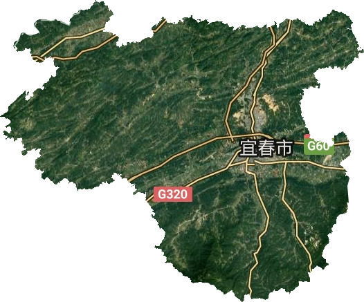 袁州区卫星图